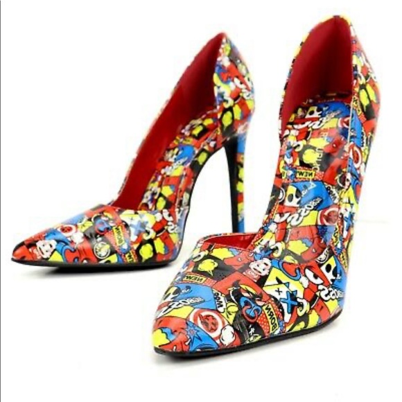 Red comic pump - Picture 5 of 8